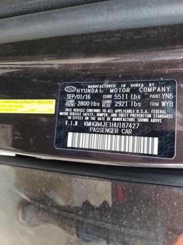 2017 GENESIS G80 BASE KMHGN4JE1HU187427