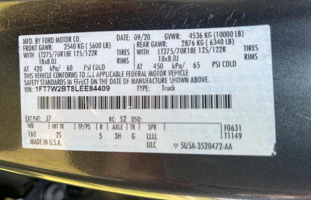 1FT7W2BT8LEE84409 Ford F250 Super 2020. Фото: 9