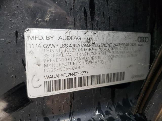 2015 AUDI A4 WAUAFAFL2FN022777