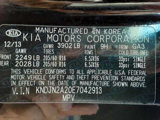 KNDJN2A20E7042913 Kia Soul 2014. Фото: 9