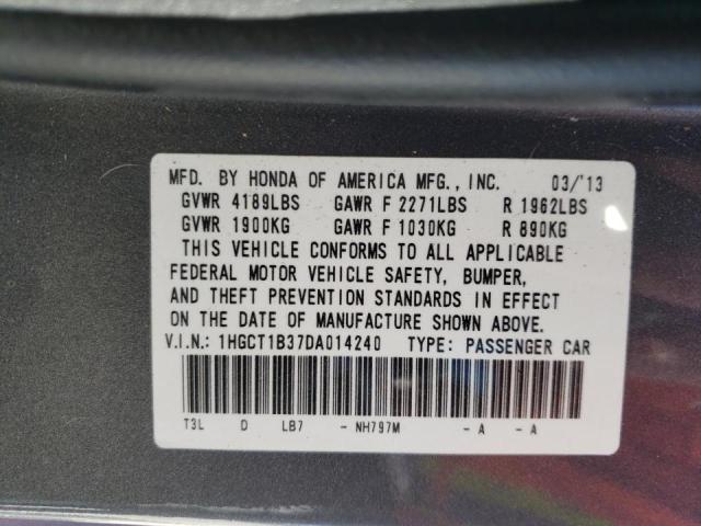 1HGCT1B37DA014240 Honda Accord Lx- 2013. Фото: 9