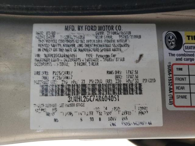 3LNHL2GC7AR604051 Lincoln Mkz 2010. Фото: 9