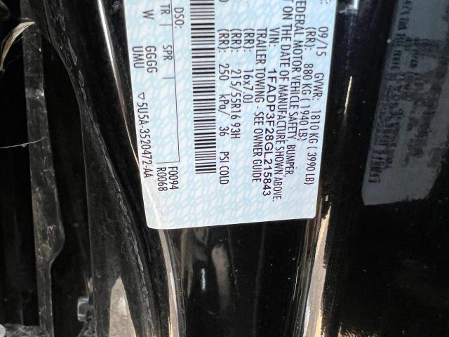 1FADP3F28GL215843 Ford Focus Se 2016. Фото: 9