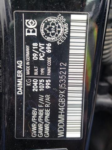 2019 MERCEDES-BENZ B250 4MATI WDDMH4GB9KJ535212