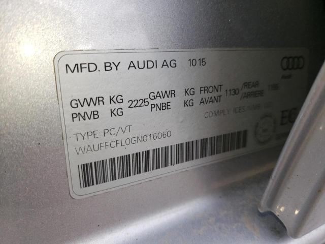 2016 AUDI A4 PROGRES WAUFFCFL0GN016060