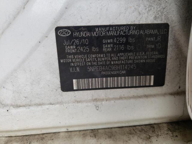 5NPEB4AC9BH114245 Hyundai Sonata Gls 2011. Фото: 9