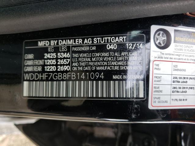 2015 MERCEDES-BENZ E 63 AMG-S WDDHF7GB8FB141094