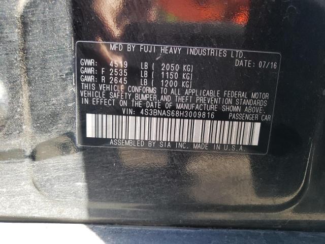 2017 SUBARU LEGACY SPO 4S3BNAS68H3009816