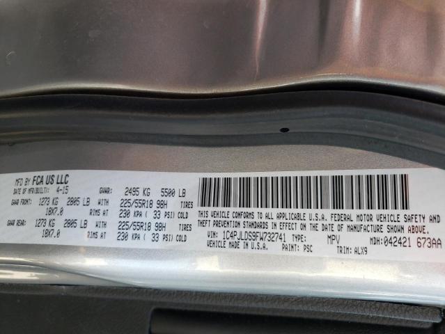 2015 JEEP CHEROKEE L 1C4PJLDS9FW732741