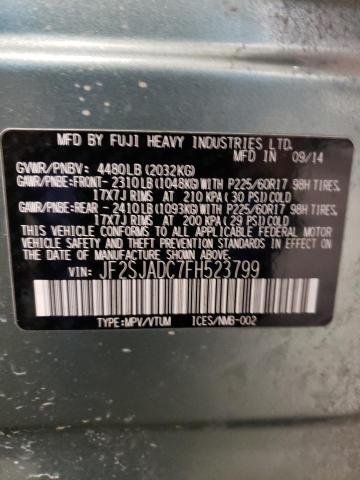 2015 SUBARU FORESTER 2 - JF2SJADC7FH523799