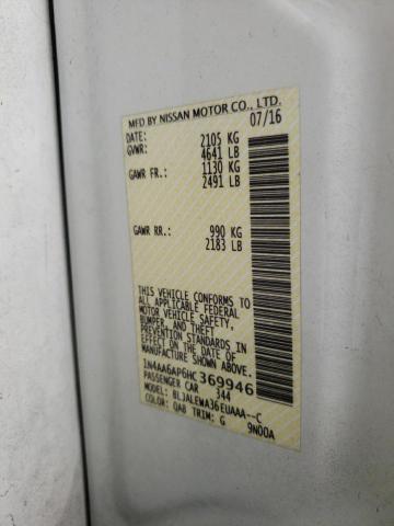 2017 NISSAN MAXIMA 3.5 1N4AA6AP6HC369946