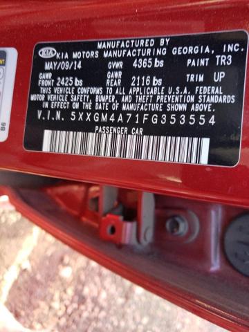 2015 KIA OPTIMA LX 5XXGM4A71FG353554