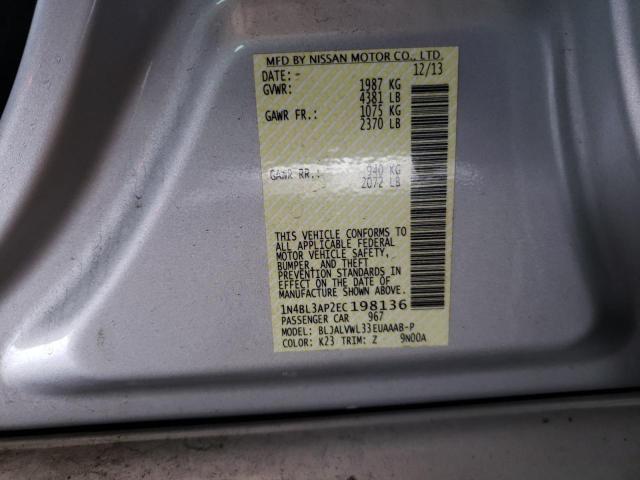 1N4BL3AP2EC198136 Nissan Altima 3.5 2014. Фото: 9