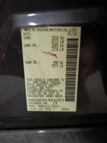 1N4AL3AP1FN303203 Nissan Altima 2.5 2015. Фото: 9