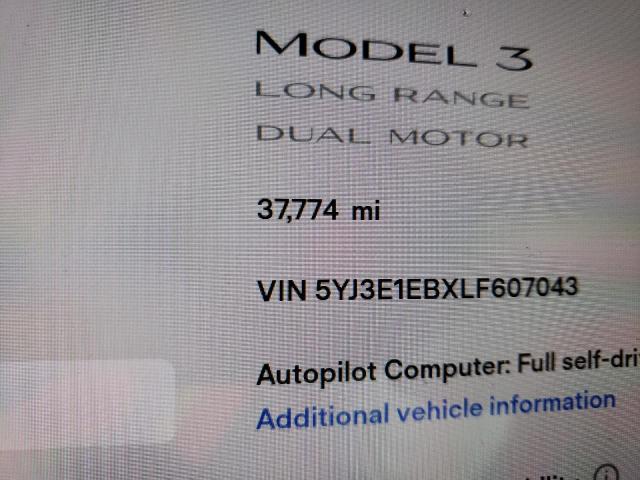 Фото: 5YJ3E1EBXLF607043 - 8