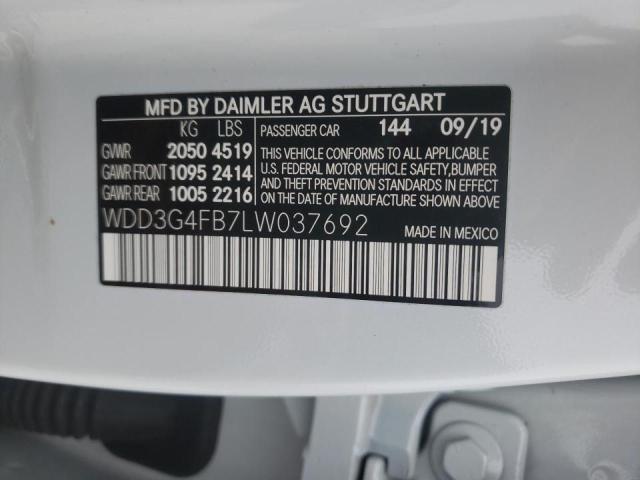 2020 MERCEDES-BENZ A 220 4MAT WDD3G4FB7LW037692