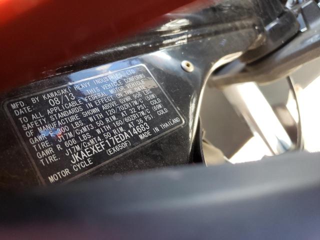 2014 KAWASAKI EX650 F JKAEXEF17EDA14683