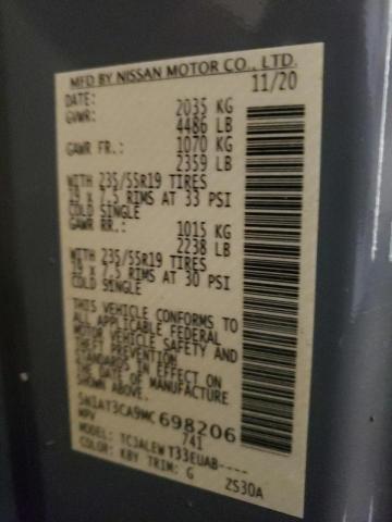 2021 NISSAN ROGUE SL 5N1AT3CA9MC698206