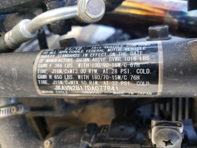 2013 KAWASAKI VN900 JKAVN2B17DA077841