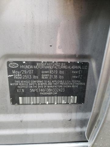 5NPET46F08H332423 Hyundai Sonata Gls 2008. Фото: 9