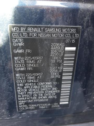 2015 NISSAN ROGUE S KNMAT2MT7FP588233