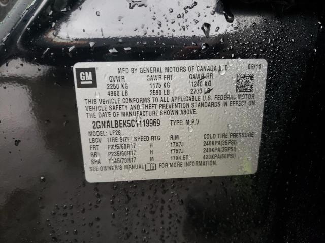 2GNALBEK5C1119969 Chevrolet Equinox Ls 2012. Фото: 9