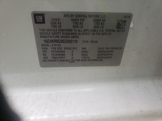 2016 CHEVROLET 1500 SILVE 1GCVKREC8GZ266119
