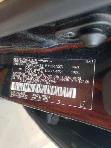 2016 LEXUS LX 570 JTJHY7AX8G4189710