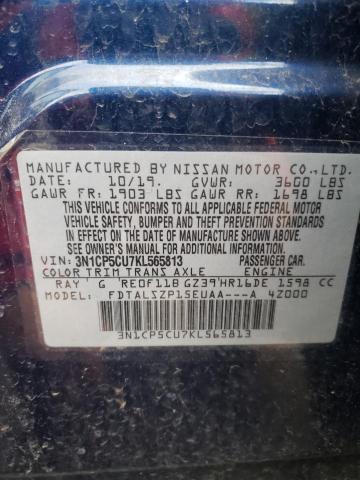 2019 NISSAN KICKS S 3N1CP5CU7KL565813