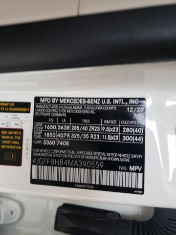 2021 MERCEDES-BENZ GLS MERCED 4JGFF8HB4MA390559