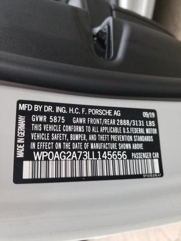 2020 PORSCHE PANAMERA G WP0AG2A73LL145656
