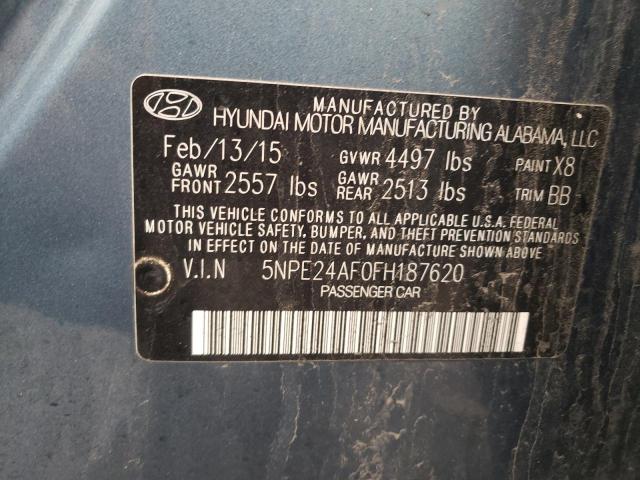 5NPE24AF0FH187620 Hyundai Sonata Se 2015. Фото: 9