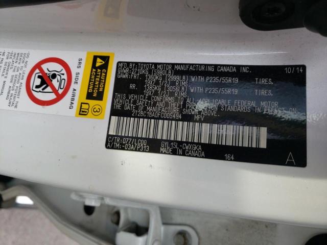 2015 LEXUS RX 450H 2T2BC1BA0FC005494