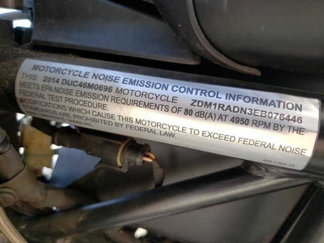 2014 DUCATI MONSTER 69 ZDM1RADN3EB076446
