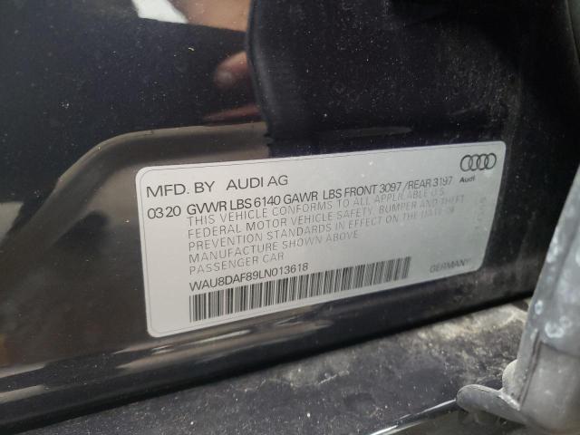 2020 AUDI A8 L WAU8DAF89LN013618