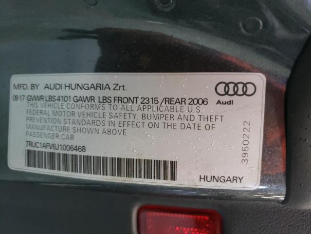 2018 AUDI TTS TRUC1AFV6J1006468