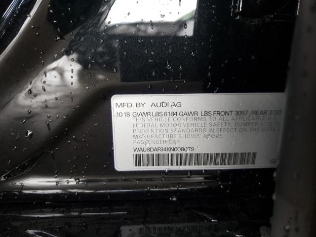 2019 AUDI A8 L - WAU8DAF84KN008079