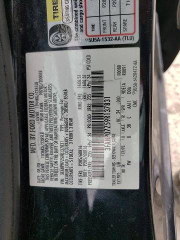 3FAHP07Z59R137831 Ford Fusion Se 2009. Фото: 9