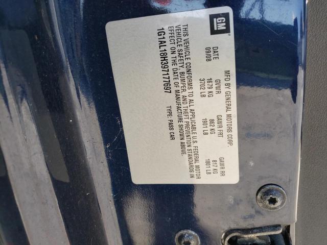 1G1AL18H397177697 Chevrolet Cobalt Lt 2009. Фото: 9