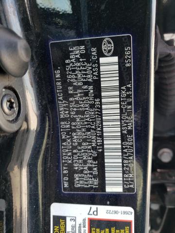 2017 TOYOTA CAMRY LE 4T1BF1FK2HU777396