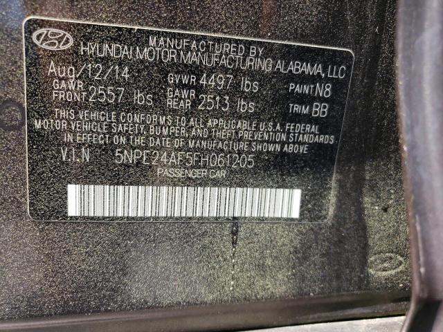 5NPE24AF5FH061205 Hyundai Sonata Se 2015. Фото: 9