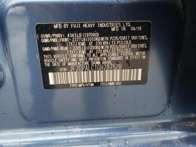 2016 SUBARU CROSSTREK JF2GPALC1GH287528