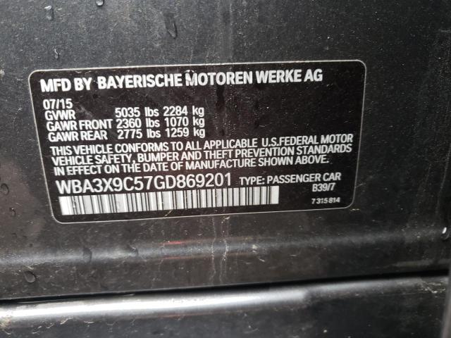 2016 BMW 335 XIGT WBA3X9C57GD869201