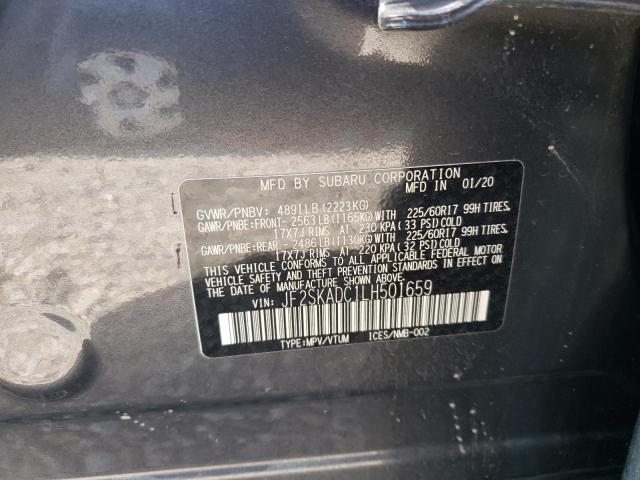 2020 SUBARU FORESTER JF2SKADC1LH501659