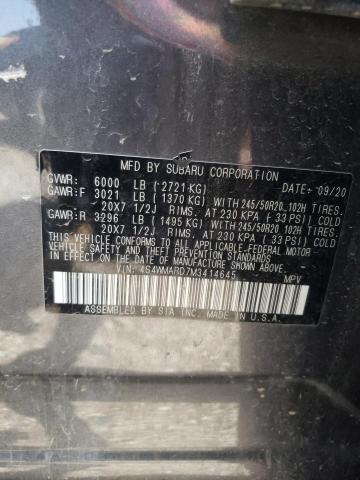 2021 SUBARU ASCENT TOU 4S4WMARD7M3414645