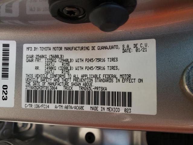 2021 TOYOTA TACOMA DOU 3TYAX5GN3MT013864