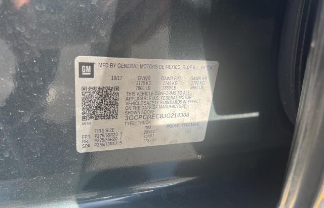 3GCPCREC8JG214308 Chevrolet Silverado 2018. Фото: 9