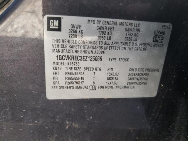 1GCVKREC3EZ125066 Chevrolet Silverado 2014. Фото: 9