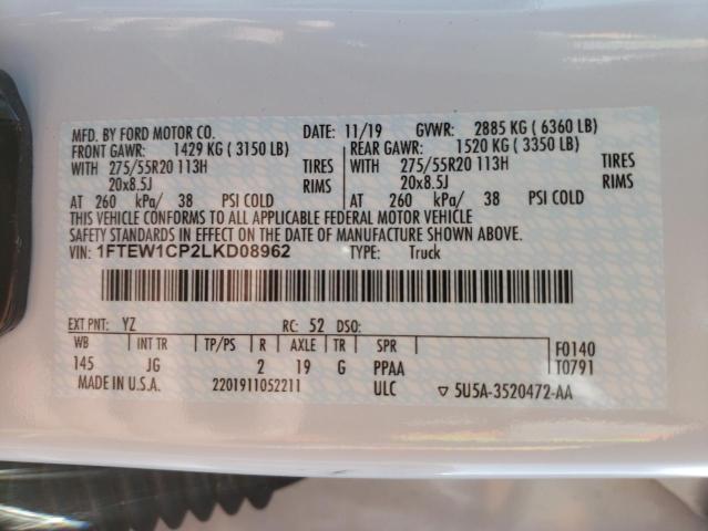 2020 FORD F150 SUPER 1FTEW1CP2LKD08962
