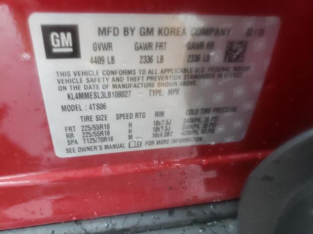 2020 BUICK ENCORE GX - KL4MMESL3LB108027